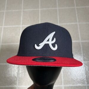 MLB - Atlanta Braves 9FIFTY Adjustable Snap-Back New Era Cap - Navy / Red